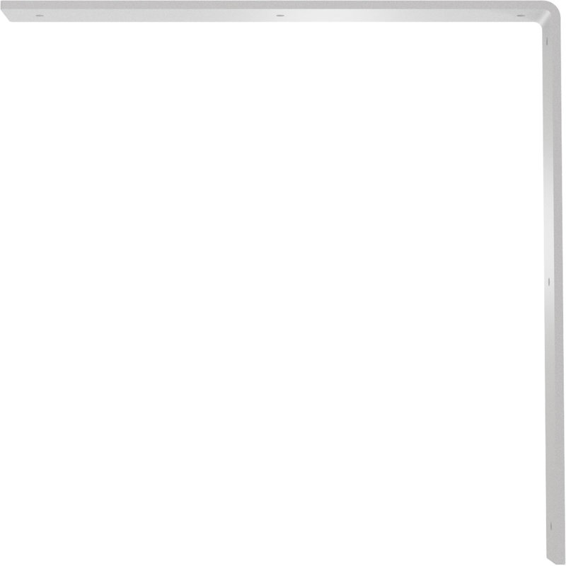Support en acier Hamilton, H 16 po x l 2 po x P 16 po, White Primer (Paintable)