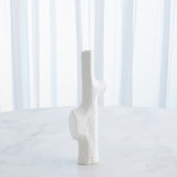 Tiered Trunk Vase-Matte White-Lg