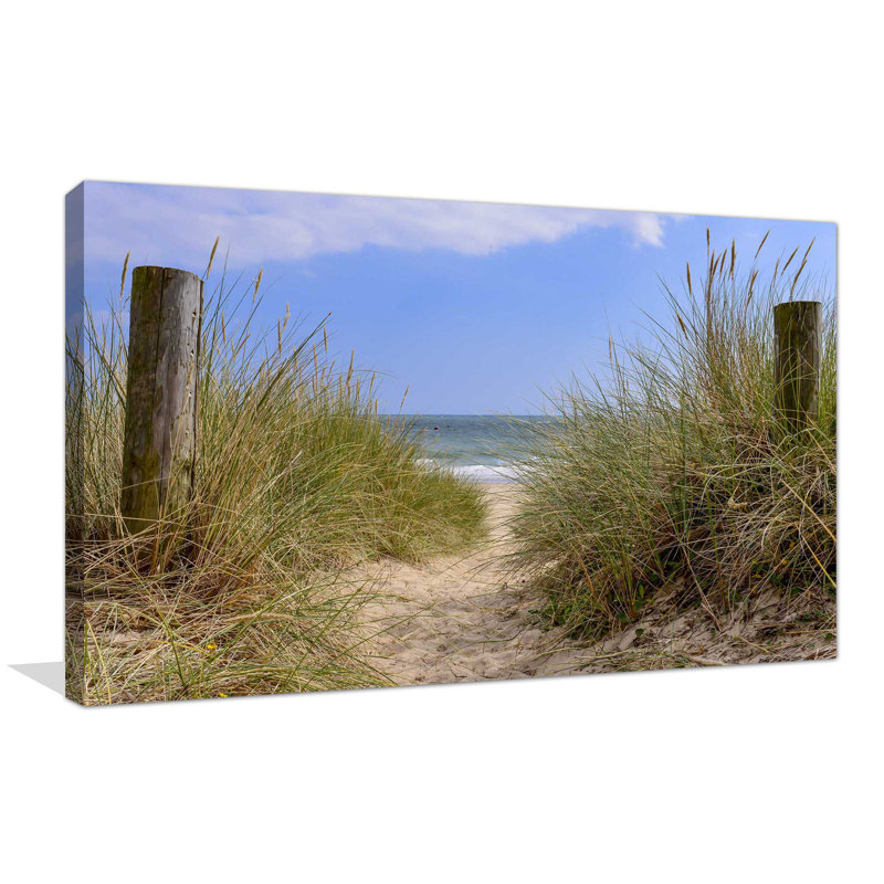 «Beach Path», reproduction de photo sur toile tendue, H 18 po x l 30 po x P 1 po