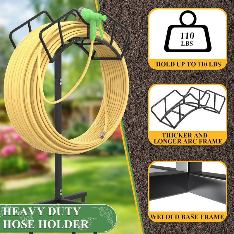 Support de boyau d'arrosage stable