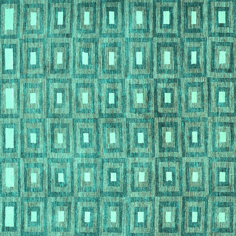 Wool Geometric Indoor Rug, Square 5'