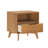 Haven 1 Drawer & Cubby Nightstand, Pecan with Black Handle-1854018052