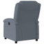 Fauteuil inclinable manuel réglable en velours Moneek-1695121708