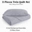 Ensemble de couvre-lit en microfibre embossée 3 pièces avec taies d'oreiller assorties-113737671-113737682