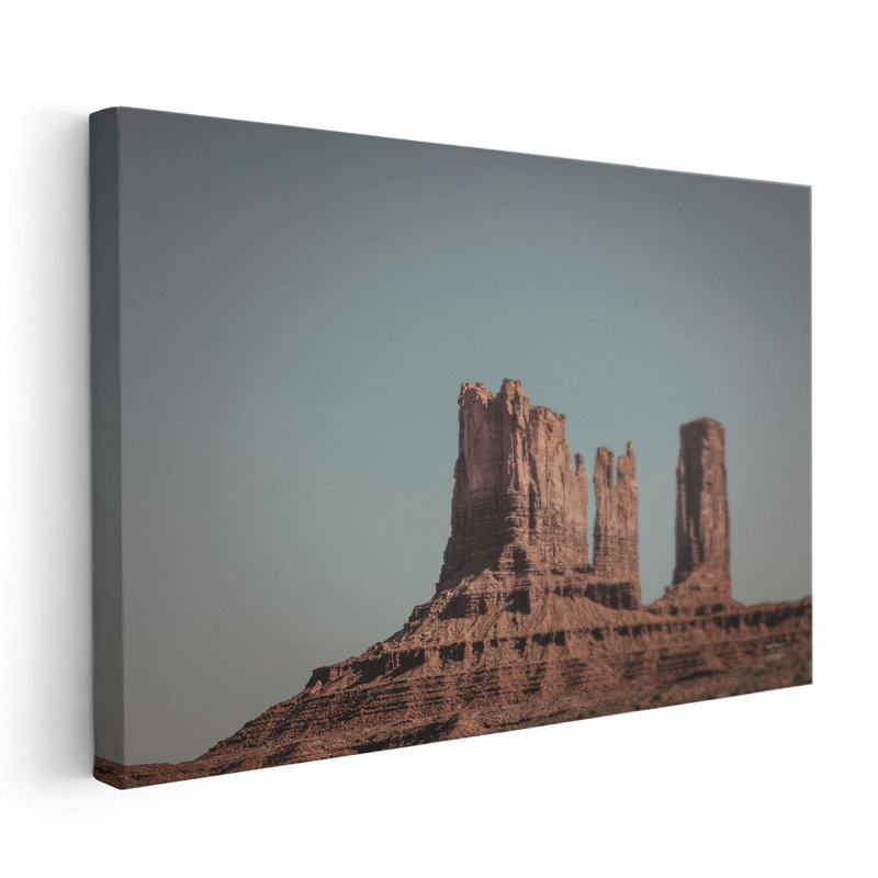 Monument Valley II - reproduction d'art sur toile, H 20 po x l 30 po