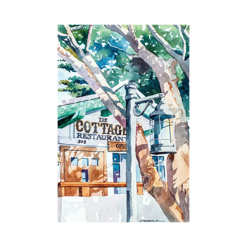 The Cottage Restaurant by Bill Drysdale - Wrapped Canvas Print, 30.48cm H x 20.32cm W