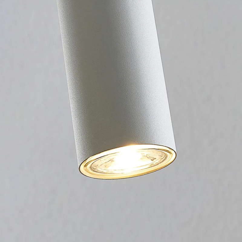 Faraaz 3 - Light Cylinder Pendant, White