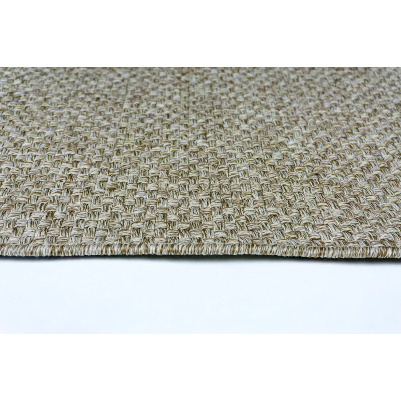 Tapis en sisal rustique antidérapant lavable à la machine Mink, Rectangle 2 pi x 3 pi 4 po