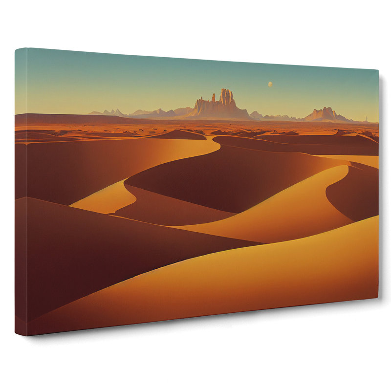 Golden Sand Desert Vol.1 - Wrapped Canvas, 35cm H x 50cm W x 3cm D