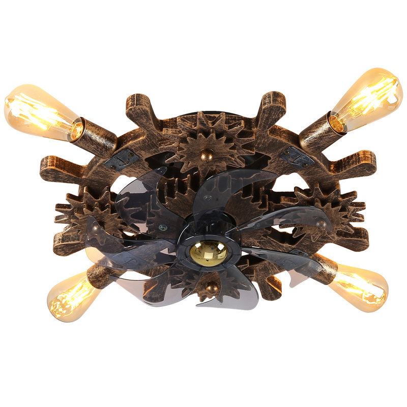 Ventilateur de plafond 19,6 po avec ensemble d'éclairage Karnisha