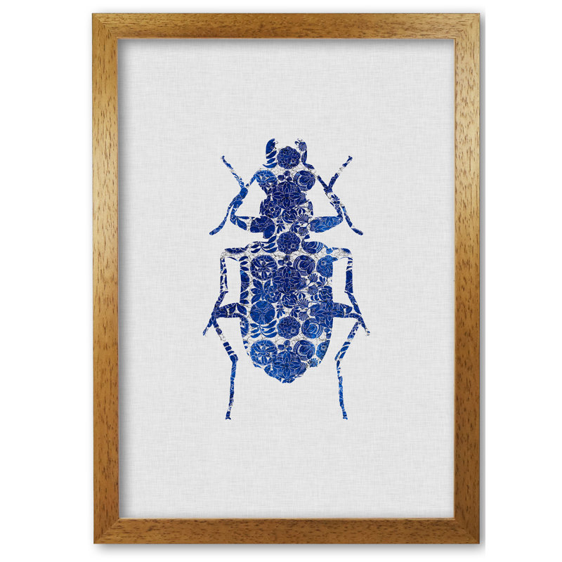Blue Beetle II - Print, 29.7cm H x 21cm W x 4cm D, Wrapped Canvas