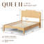Base de lit à pieds hauts en bois Minimalist-192996707-192996705