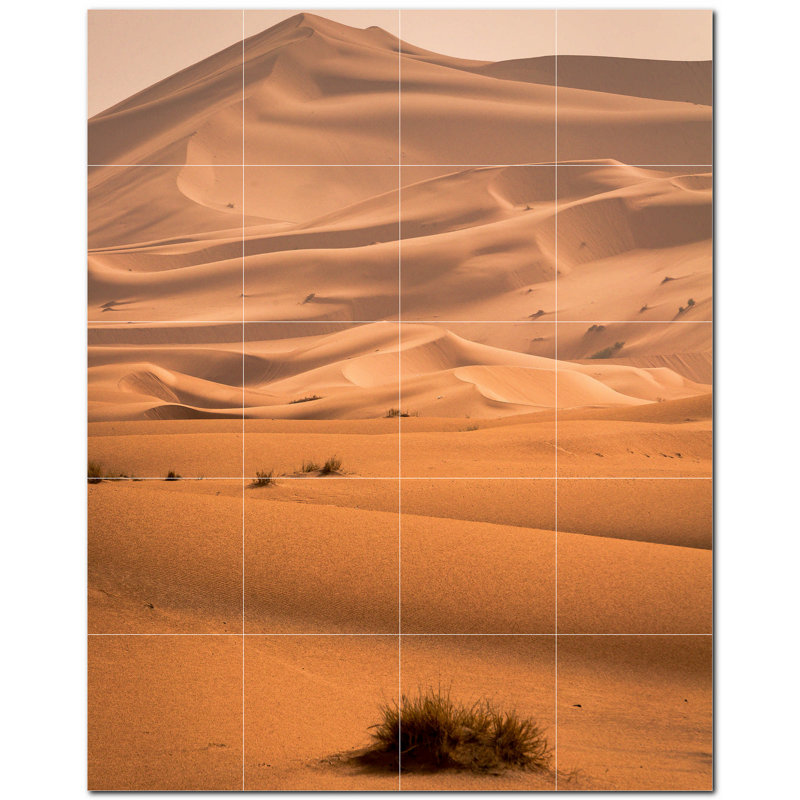 Murale décorative en céramique satinée 6 po x 6 po Desert Photo