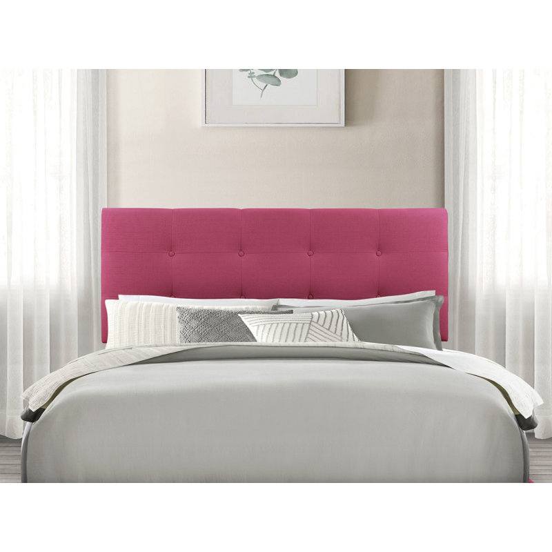 Annifer Upholstered Headboard, Queen, Pink