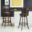 Hansbury Swivel Upholstered Counter Stool
