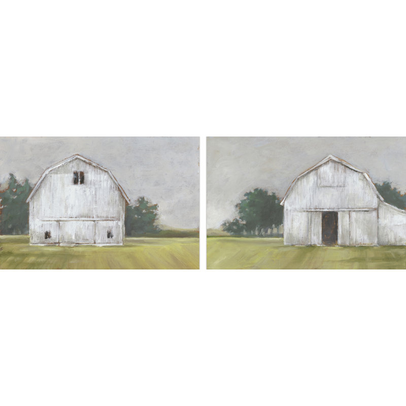 " Rustic Barnyard III " 2 - Pieces, 12" H x 18" W x 1.5" L