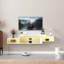 Meuble télé flottant mural 65,35 po avec 20 DEL de couleur et station de charge-83971937