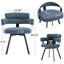Chaise d'appoint pivotante à dossier plein Cahlil-356820996