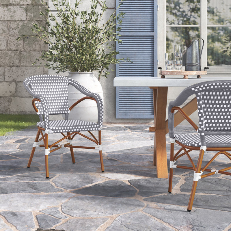 Chaise de patio Azier, Gris
