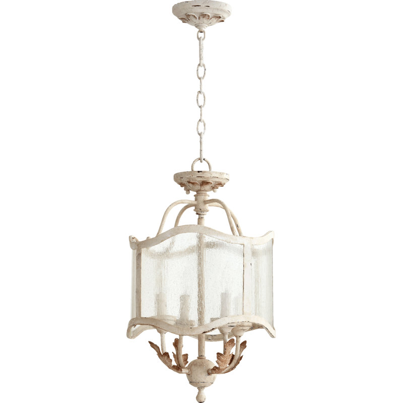 Kappel 4 - Light Glass Geometric Chandelier, Persian White