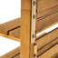 Banc en bois avec support de rangement surélevé - l 37,33 po x H 66,03 po x P 17,51 po