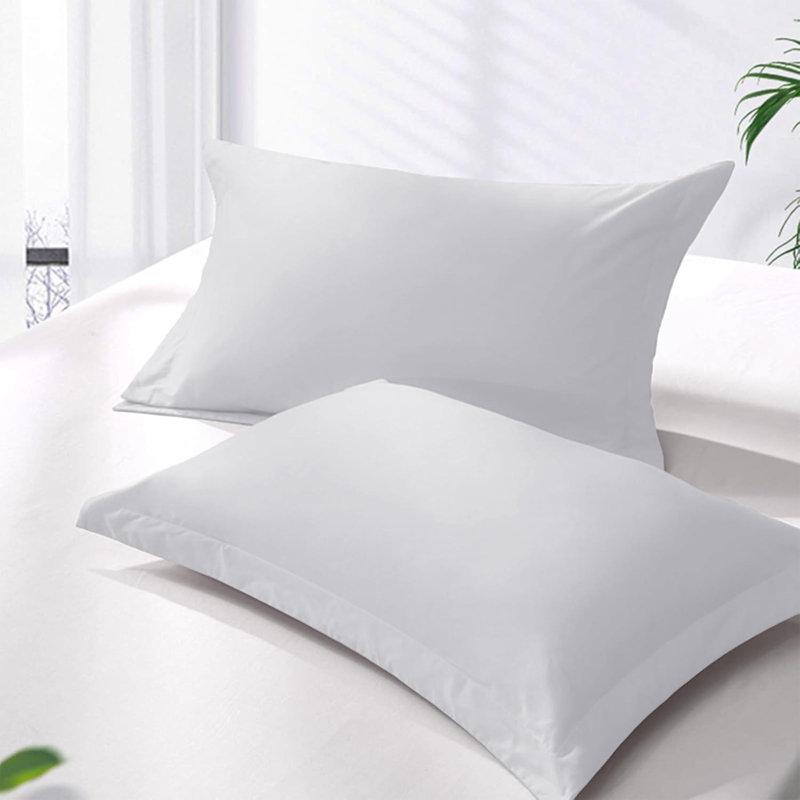 4 Piece Complete Bedding Set Duvet Cover Set With Fitted Bed Sheet & Pillowcases, White