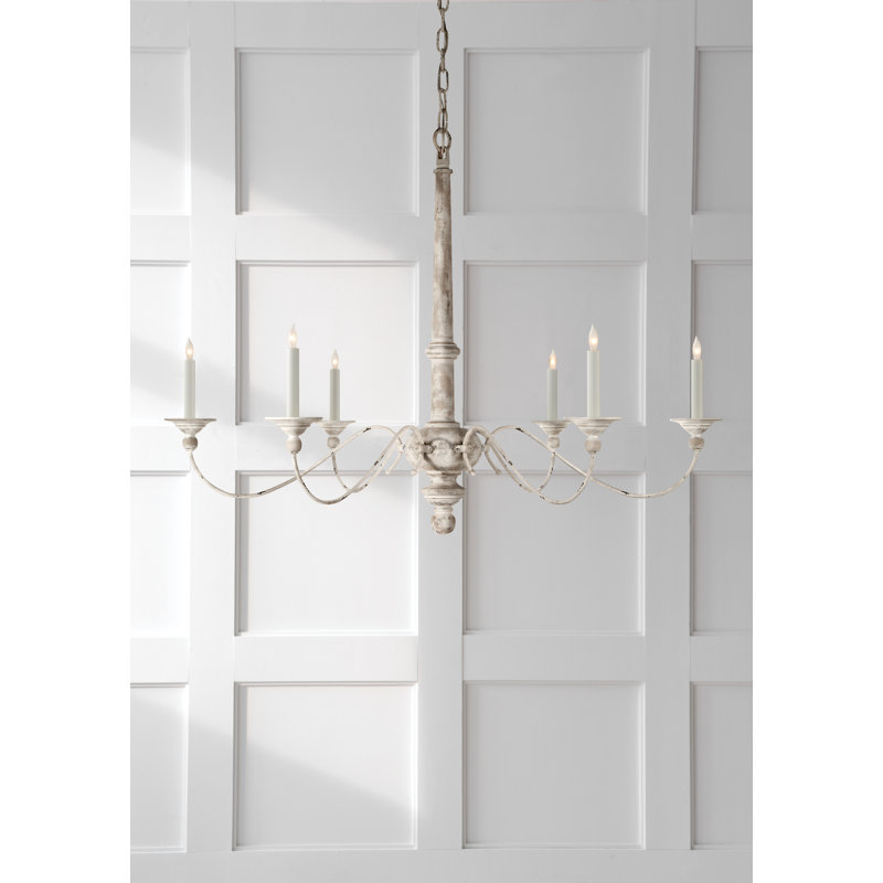 Country 6 - Light Chandelier, 31"H x 41"W x 41"D