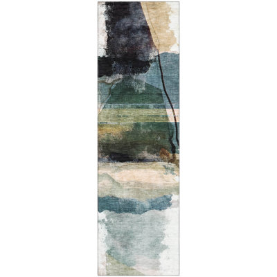 Premium Machine Washable Mayfield Abstract Rug