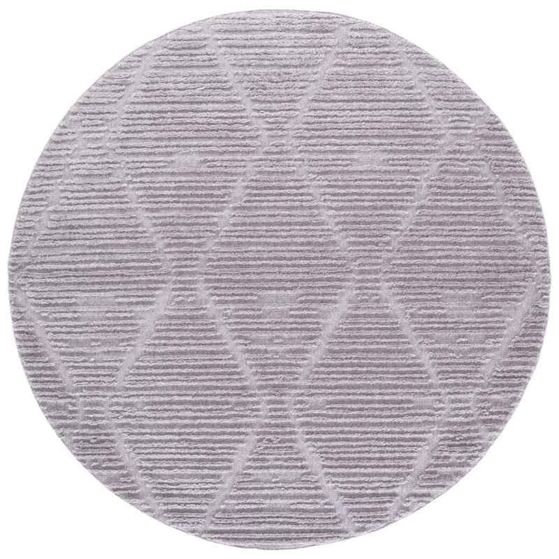 Inmon Performance Geometric Rug, Round 6'7"