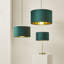 Ajua Linen Blend Drum Lamp Shade ( Slip-On ) in Green-2078214187