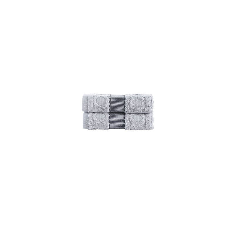 Essuie-mains 2 pièces Brooks Brothers, Argent