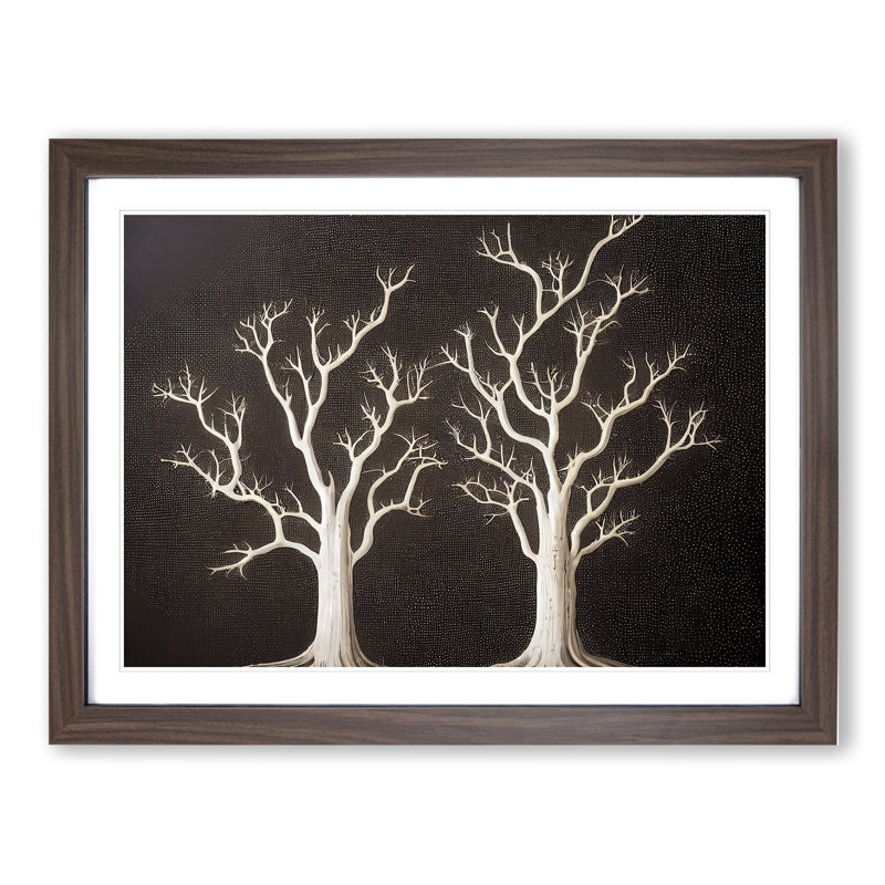 Amazing Trees - Framed Print, 34cm H x 46cm W x 2cm D, Walnut Framed