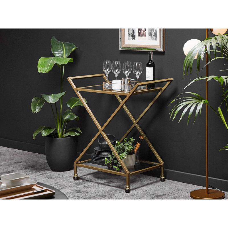 Bodnar Metal Bar Cart