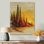 «Winter Sunset In Alaska Forest», reproduction d'art sur toile, paysage noir