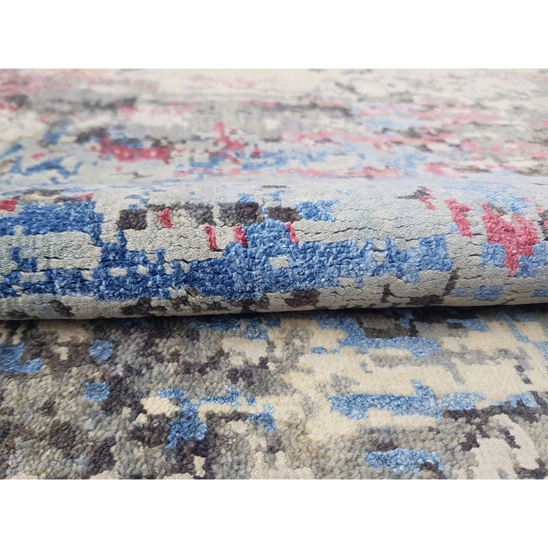 Hand Knotted Abstract Area Rug