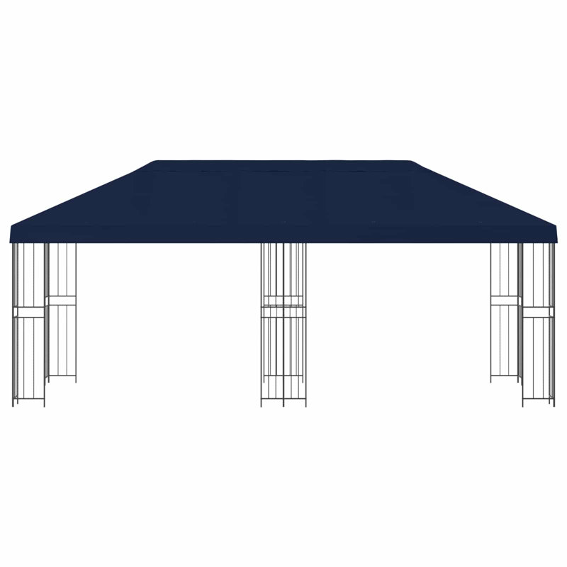 Vidaxl Gazebo Polyester And Steel, Blue