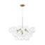 Lustre en verre texturé à abat-jour 6 lumières Meyana-91373404