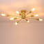 Plafonnier Spoutnik semi-encastré 8 lumières Jacobson pour salon et chambre à coucher-2091898104