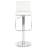 Barber Swivel Upholstered Adjustable Height Counter Stool with Metal Frame-132814421