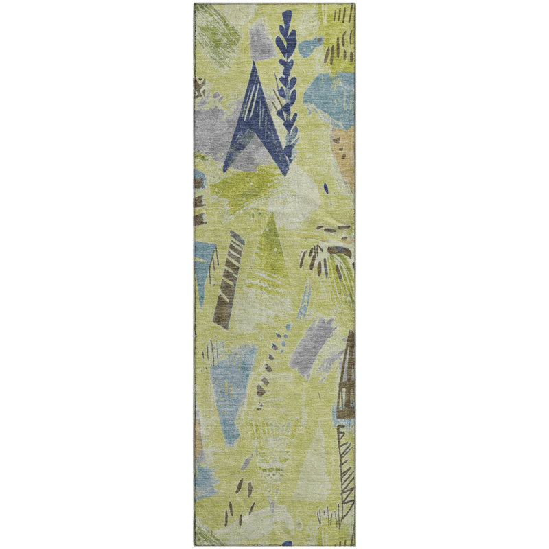 Premium Machine Washable Harjo AMF1573 Modern Rug, Runner 2'3" x 7'6"