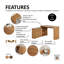 Bureau modulaire en bois manufacturé Godfry-121605234