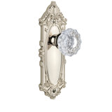 Grandeur Grande Victorian Plate Privacy with Versailles Crystal Door Knob