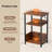 Record Player Stand & Vinyl Storage Cabinet, Wood Finish Media Console
