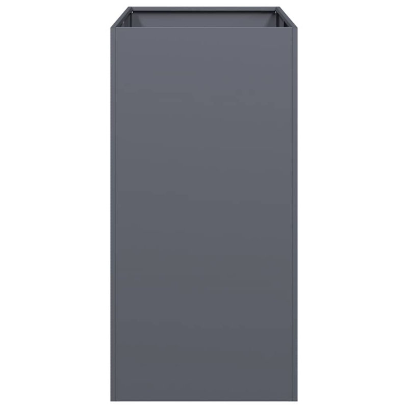 Planter 80x80 Cm Steel, 80cm H x 40cm W x 80cm D, Anthracite