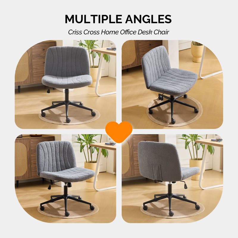 Chaise de bureau Teddy, Gris