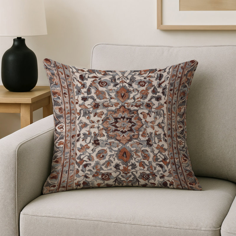 Coussin décoratif intérieur et extérieur Modern, Carré 16 po, Gris oriental 28