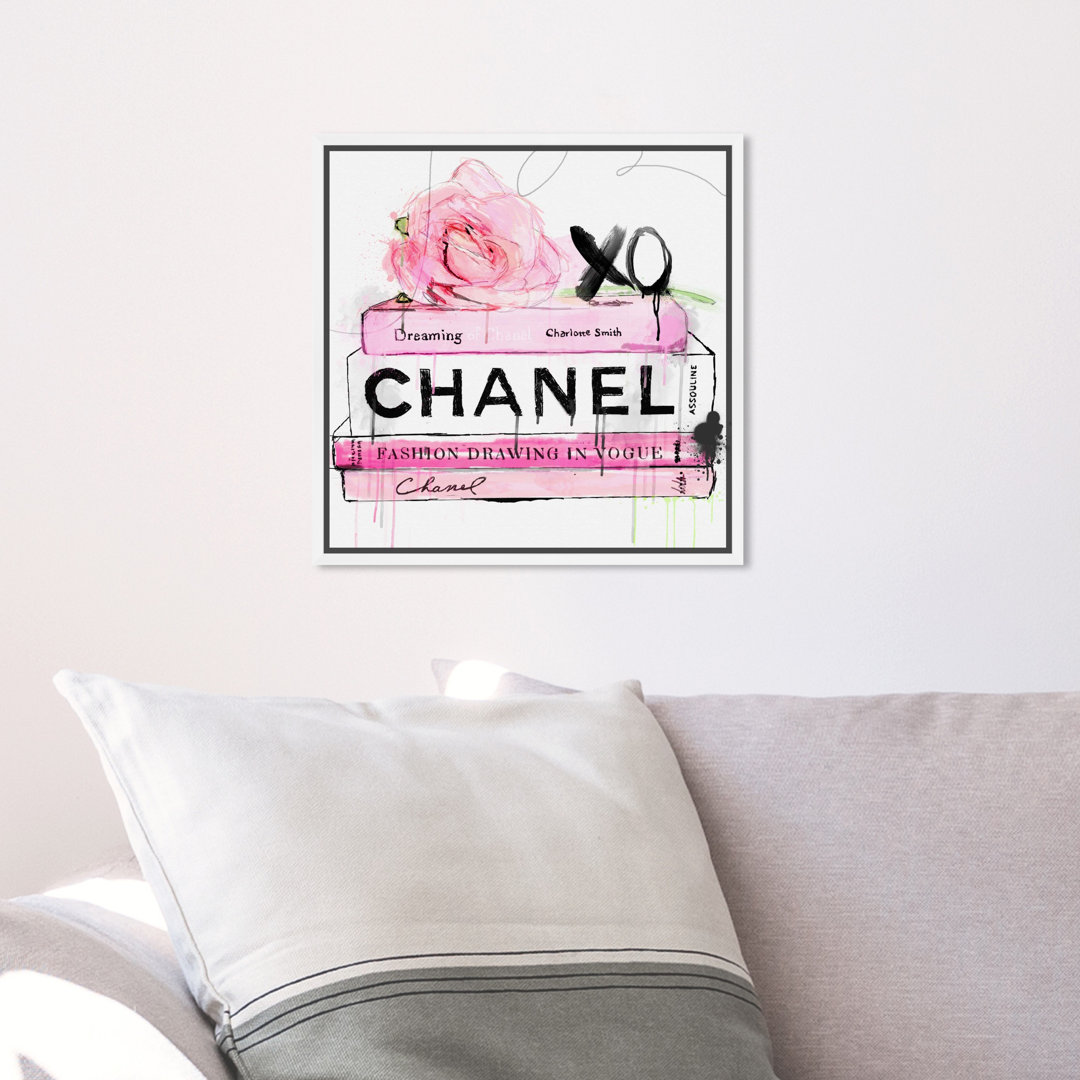 " Fashion And Glam Dripping Roses And Fashion Books, Glam Pink " by Oliver Gal Etta Avenue™ Teen