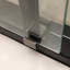 48" W X 76" H Sliding Shower Enclosure In Matte Black. Tempered Glass. Handle. Fits Different Bathroom Decor. Adjustable For Uneven Surfaces. Parts Included