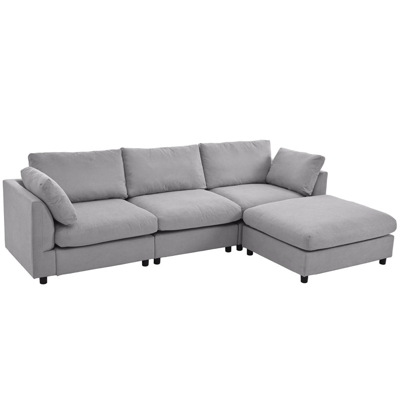 Akashia 113'' Upholstered Convertible Sofa
