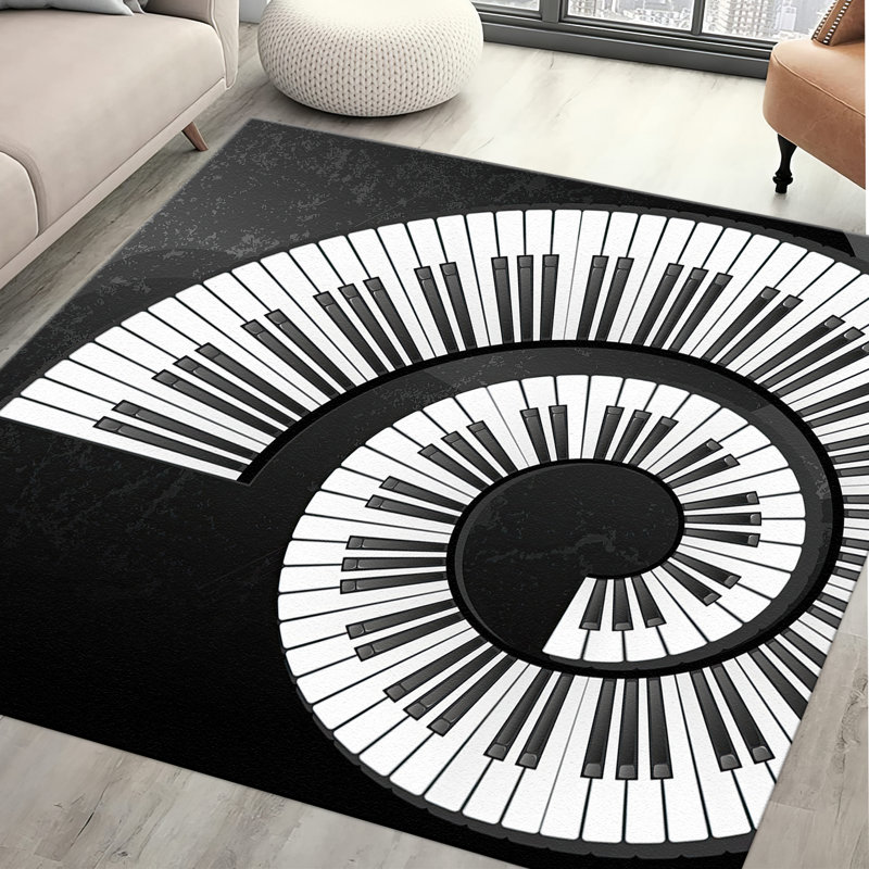 Handcrafted Floral Design Soft Pile Printed Rug Perfect for Enhancing the Elegance and Comfort of Any Indoor Space, Square 2'
